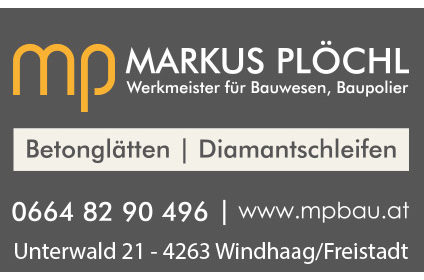 MP Markus Plöchl - Werkmeister für Bauwesen, Baupolier