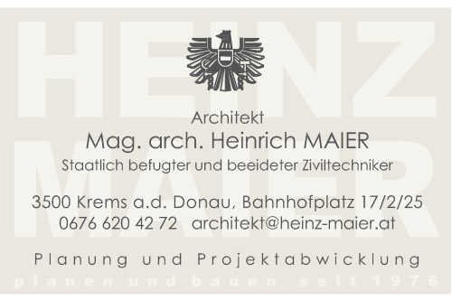 Architekt Mag. Heinrich Maier