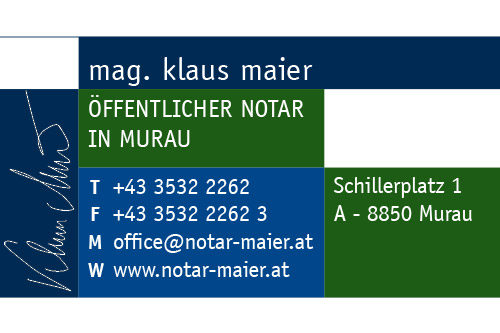 Mag. Klaus Maier - Öffentlicher Notar