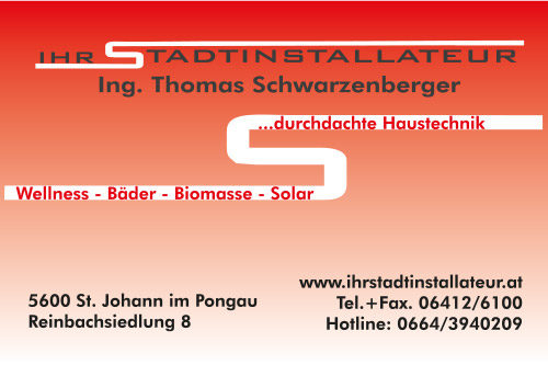 IHR STADTINSTALLATEUR Ing. Thomas Schwarzenberger