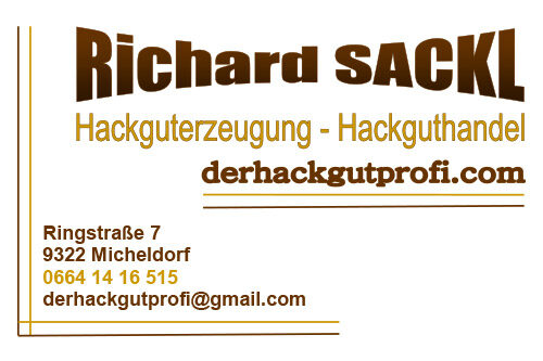Richard Sackl Der Hackgutprofi