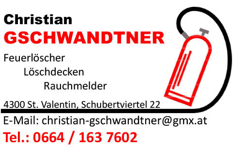 Christian Gschwandtner Feuerlöschgeräte, Überprüfung und Handel