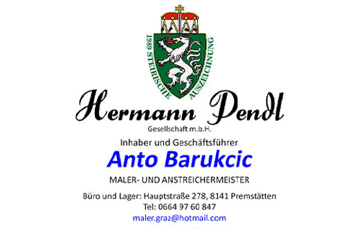 Hermann Pendl GesmbH, Inh. Anto Barukcic - Maler- und Anstreichermeister