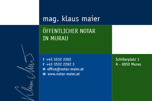 Mag. Klaus Maier - öffentlicher Notar
