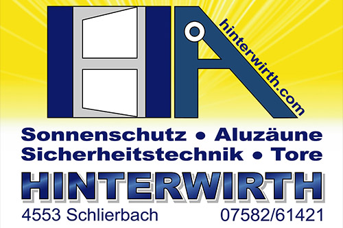 HINTERWIRTH Sonnenschutz - Aluzäune - Türen - Tore